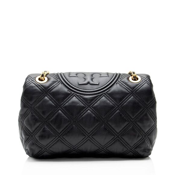 Tory Burch Quilted Leather Fleming Soft Shoulder Bag - Picture 3 of 10